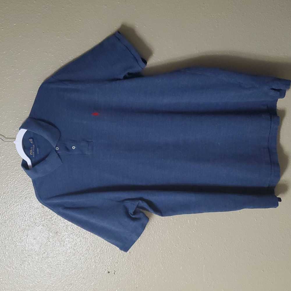 Polo Ralph Lauren XXL Blue Cotton Short Sleeve Polo Shirt Classic Fit